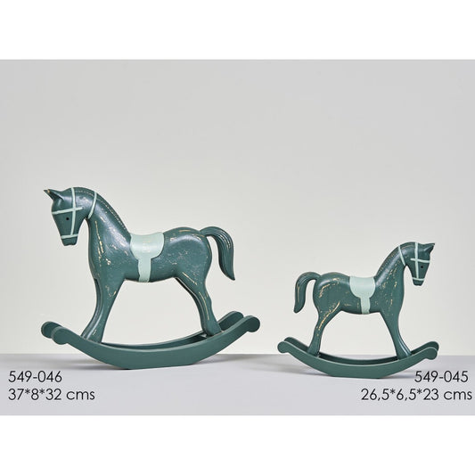 Cavallo a dondolo verde