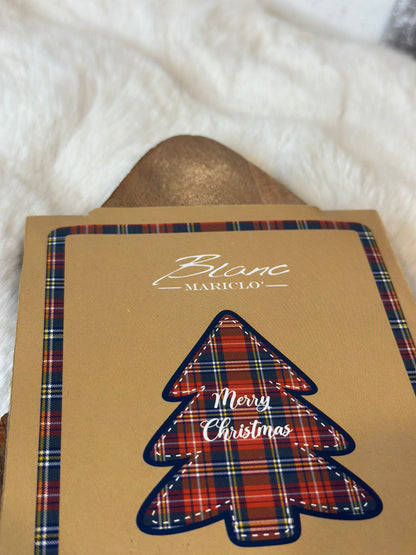 Tagliere natalizio con coltello