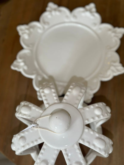 Corona in ceramica bianca