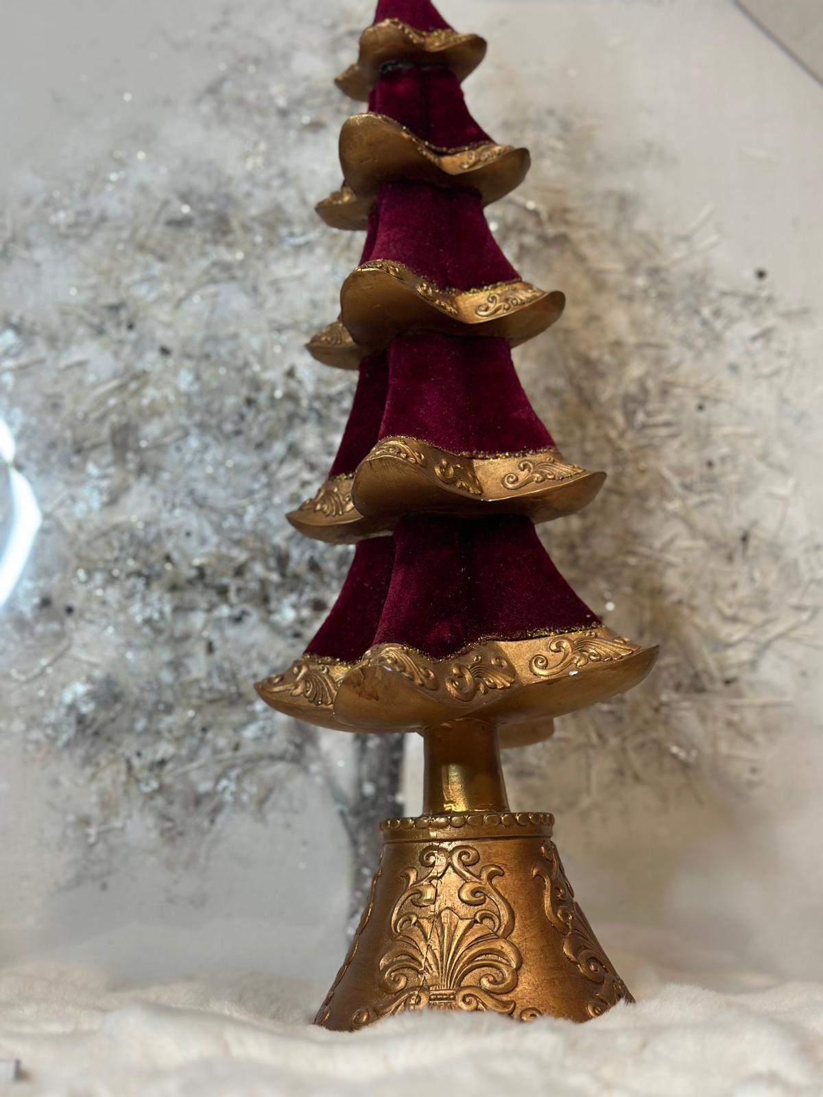 Albero di natale rosso