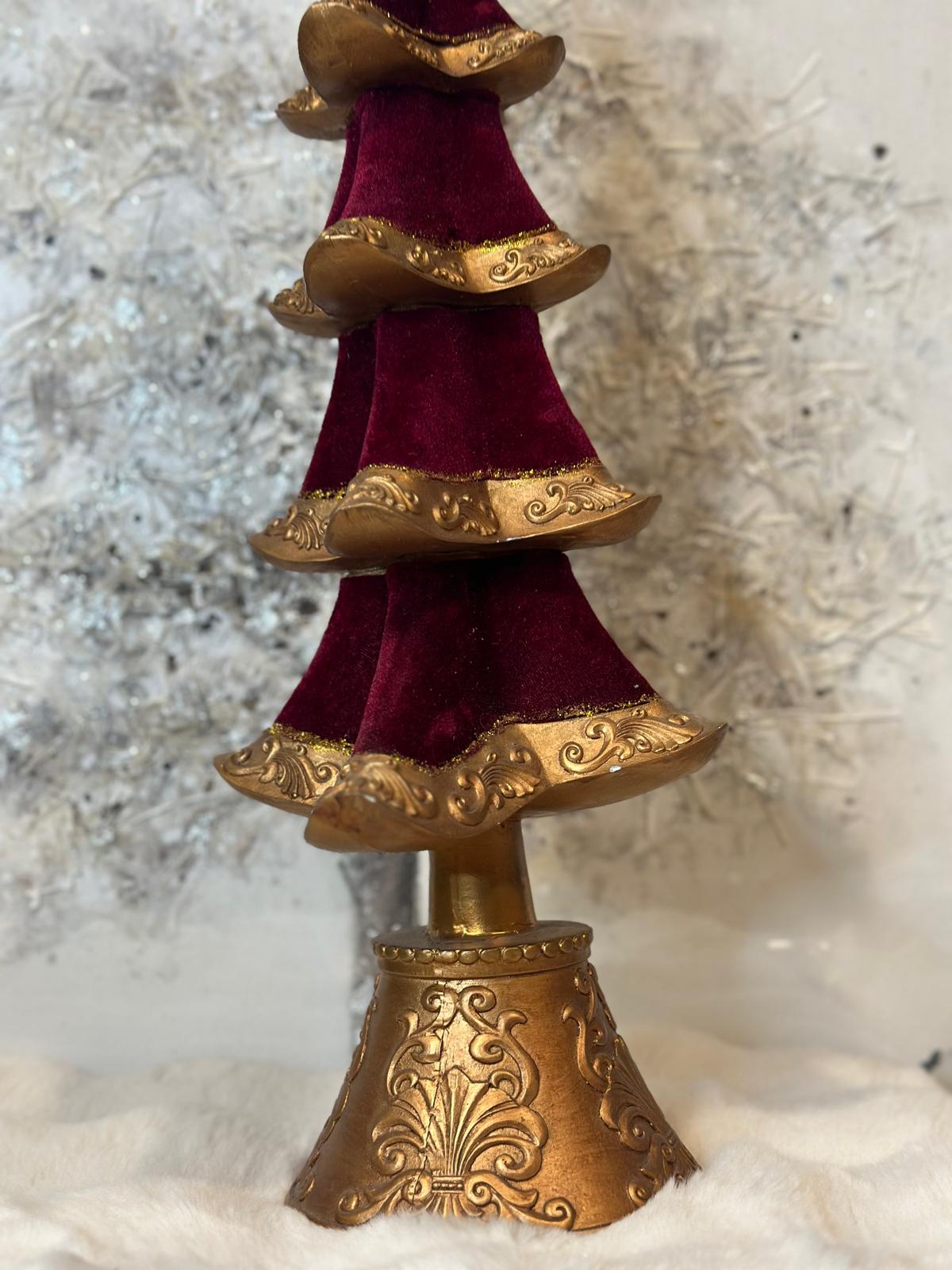 Albero di natale rosso