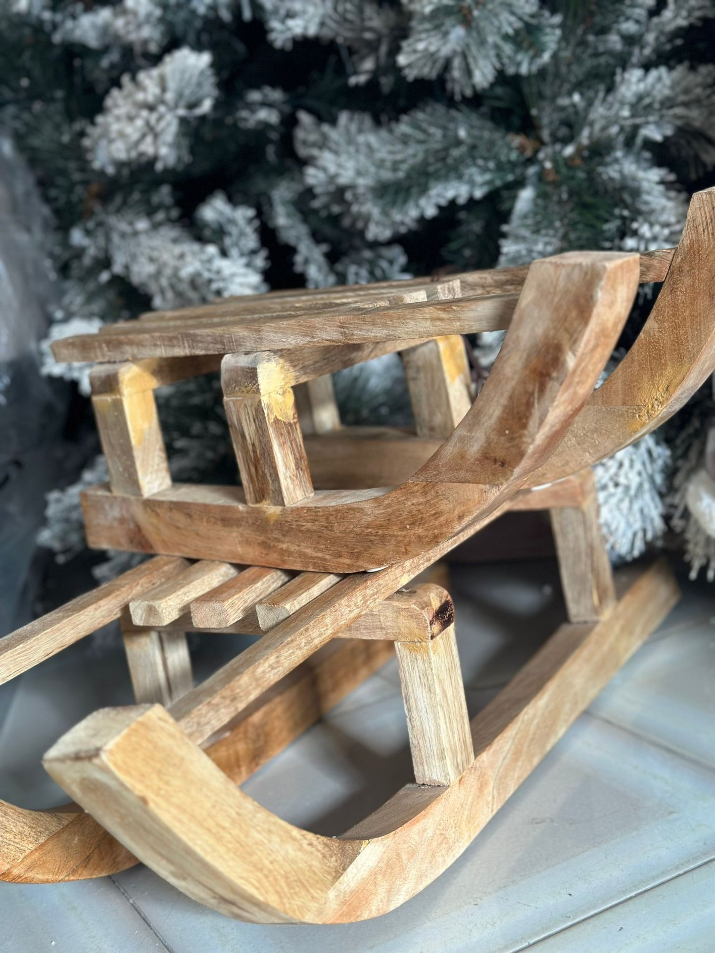 Slitta in legno