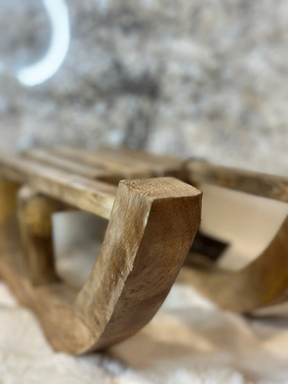 Slitta in legno