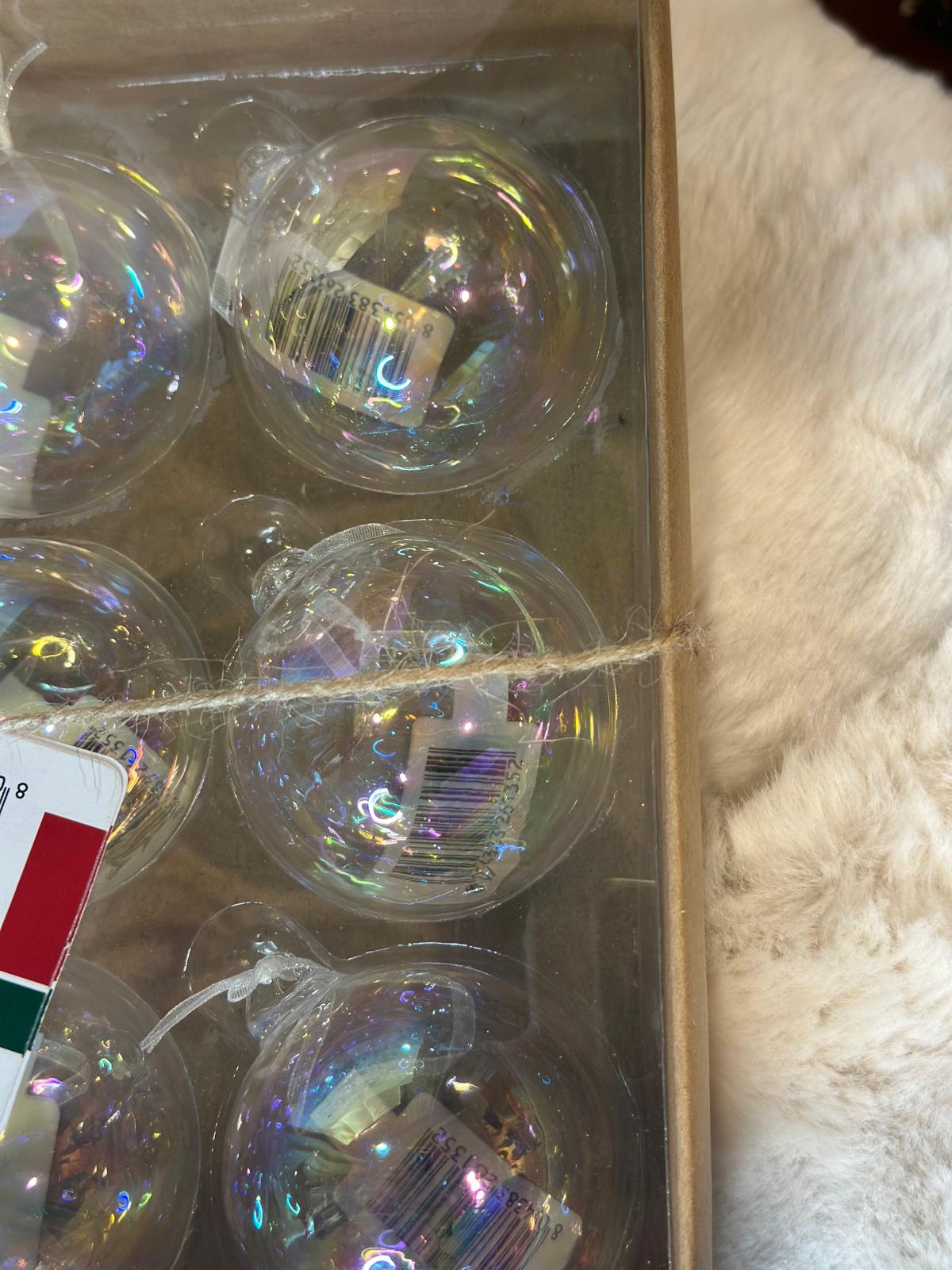 Box palline in vetro soffiato