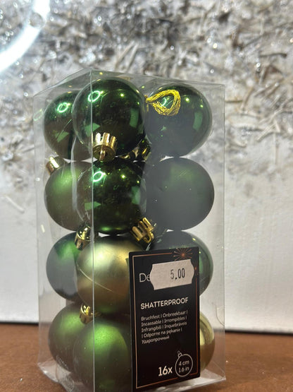 Set sfere di natale verdi