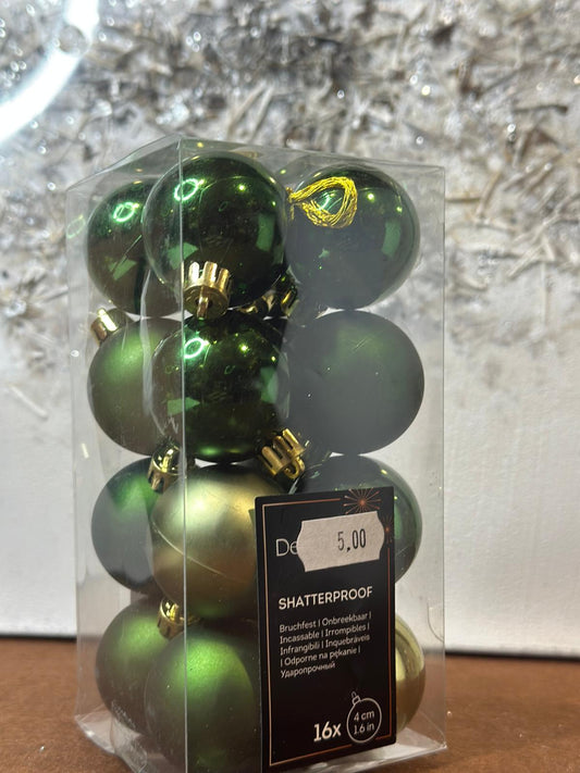 Set sfere di natale verdi