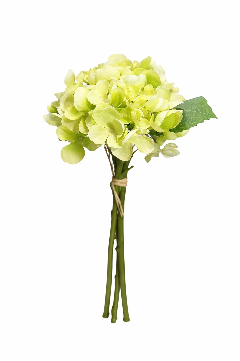 Bouquet 3 ortensie verdi  artificiali |Bruco