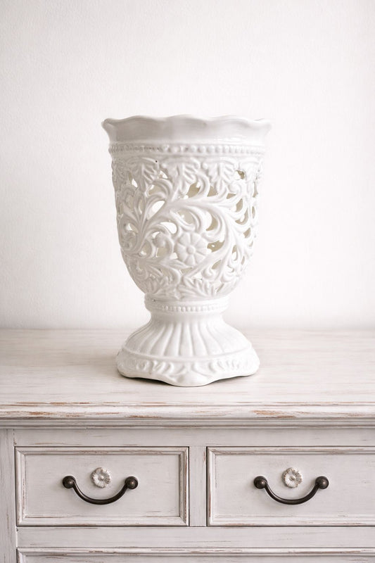 Alzatina traforata in ceramica | Arte di Nacchi