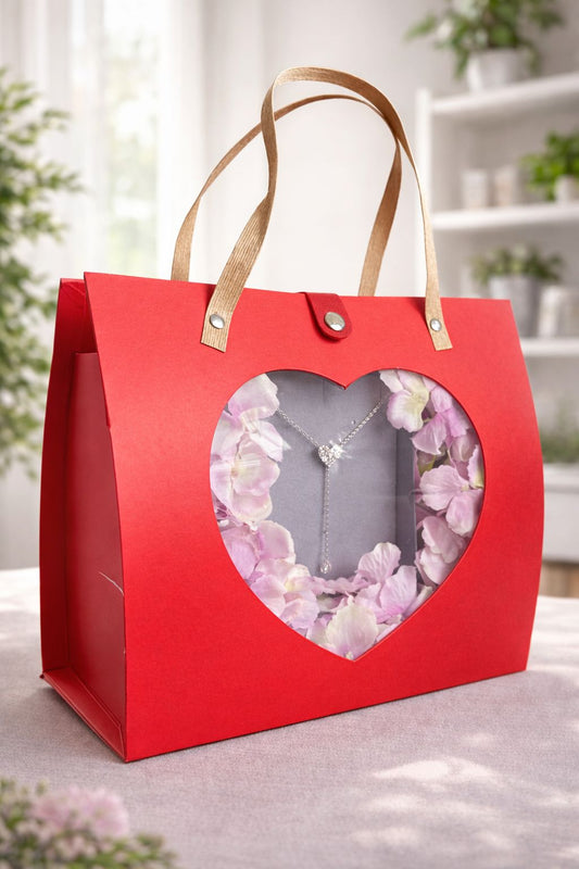 Borsetta con collana  argento Sagapò