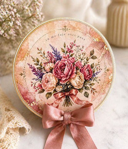 Tamburello romantico decorato