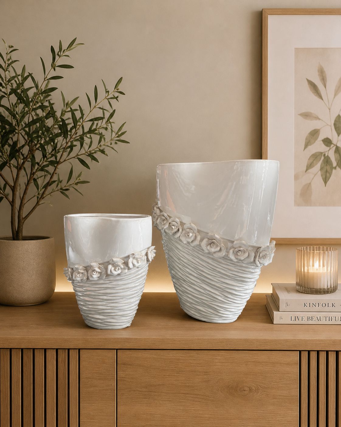 Vaso con rose