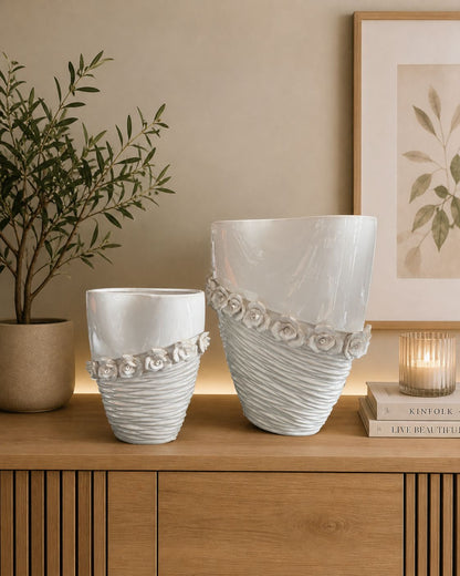 Vaso con rose