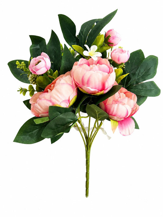Peonia Artificilale rosa e fucsia