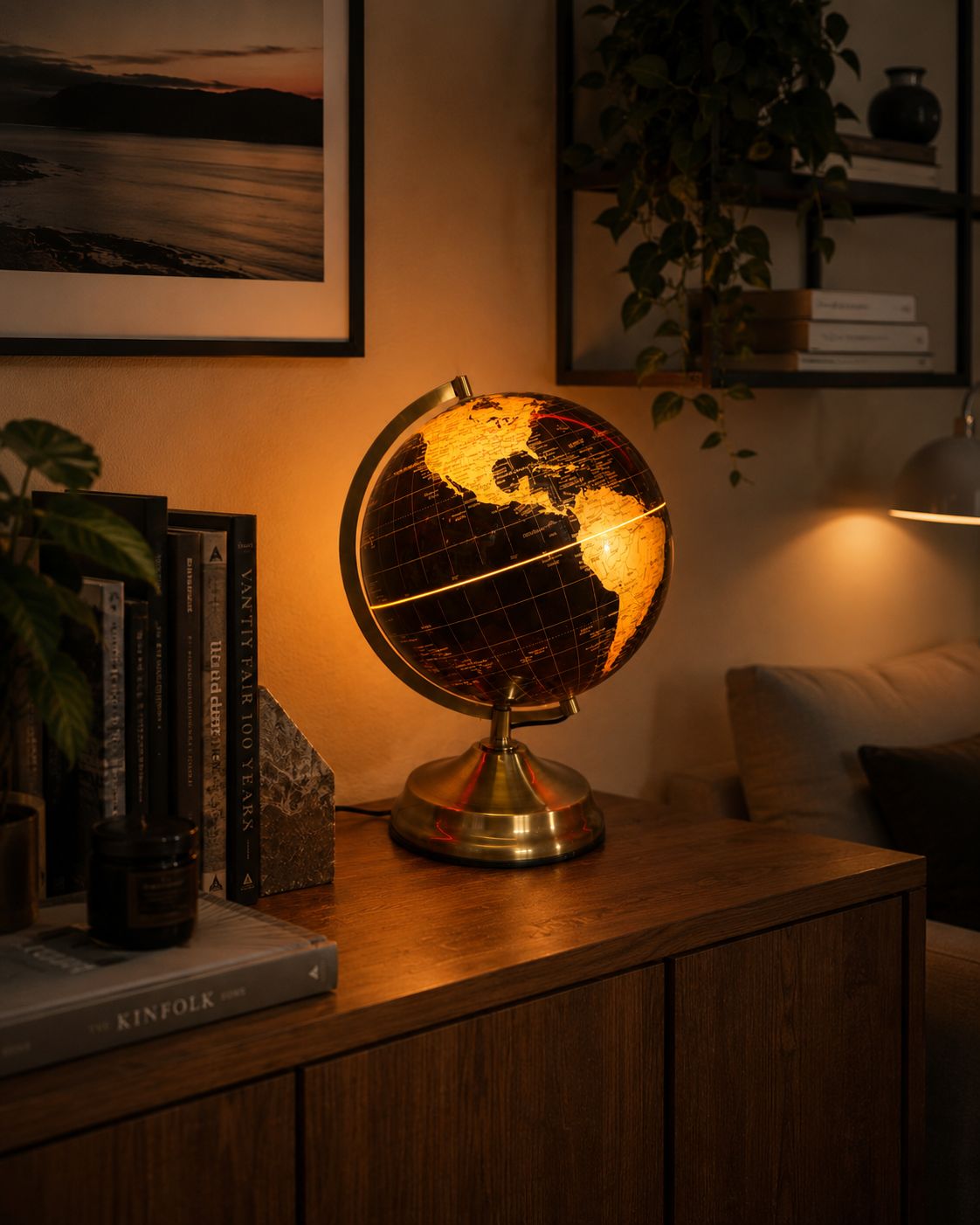 Lampada Mappamondo  con led