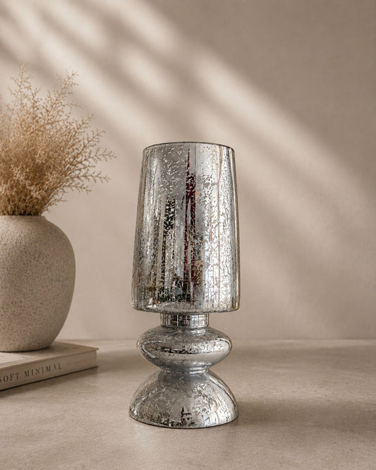 Vaso argento 40 cm | Arte di Nacchi