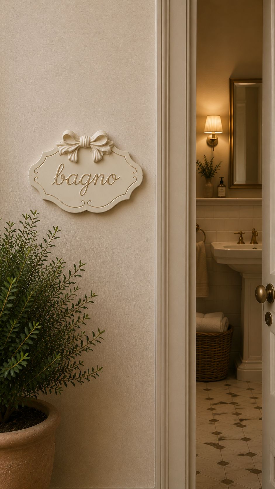 Targhetta bagno | Arte di Nacchi