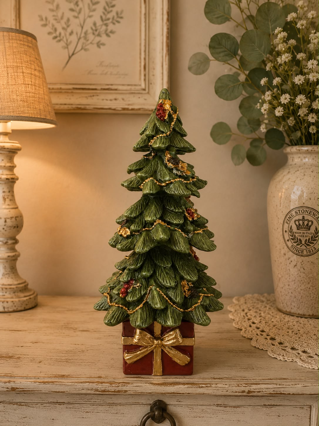 Albero verde  decorato   | Arte di Nacchi