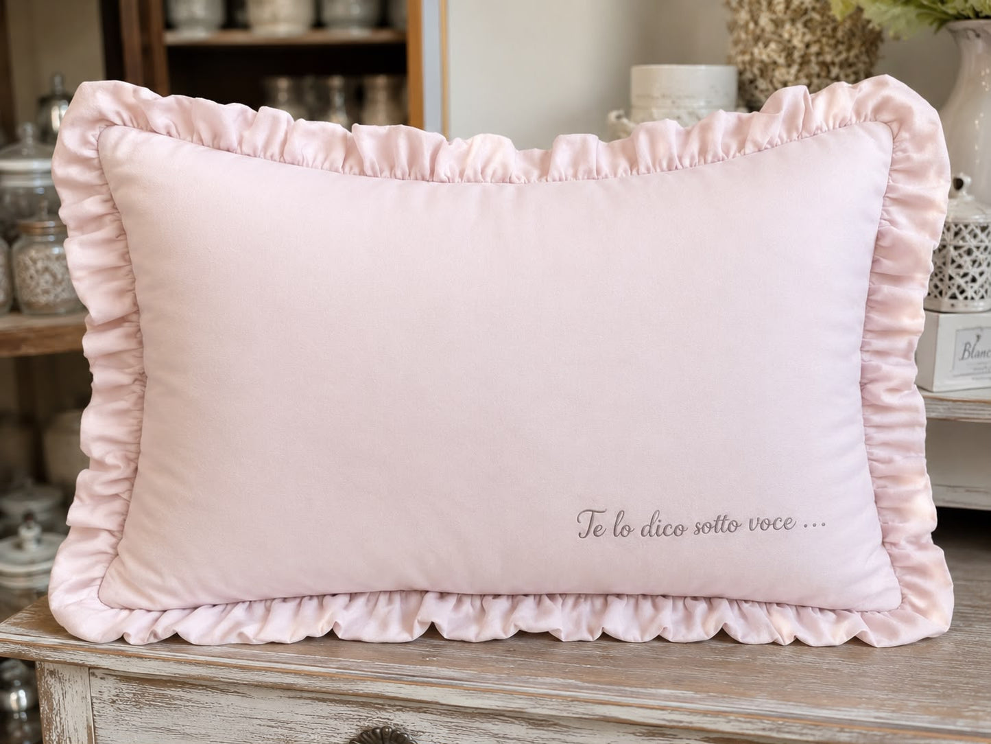 Federe cuscino con scritta