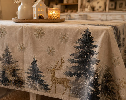 Tovaglia con renne  150x 230| Blanc Mariclò