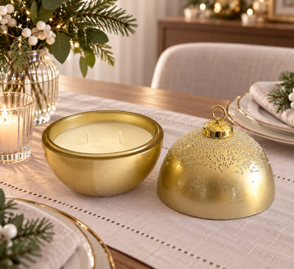 Sfera candela con perline con scatola regalo