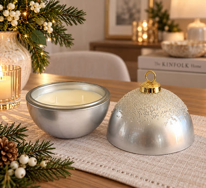 Sfera candela con perline con scatola regalo
