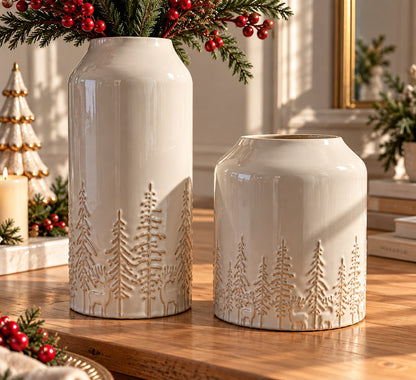 Vaso Natalizio shabby