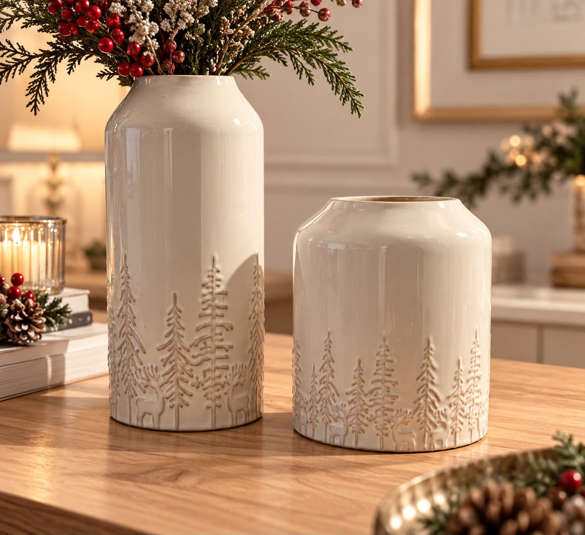 Vaso Natalizio shabby