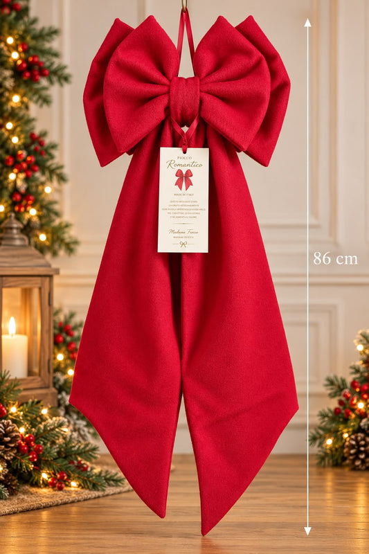 Fiocco romantico rosso 85h  | Madame Fioccò