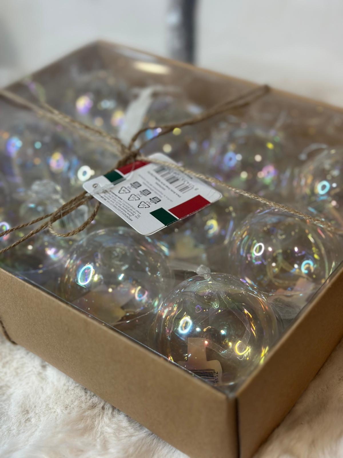 Box palline in vetro soffiato