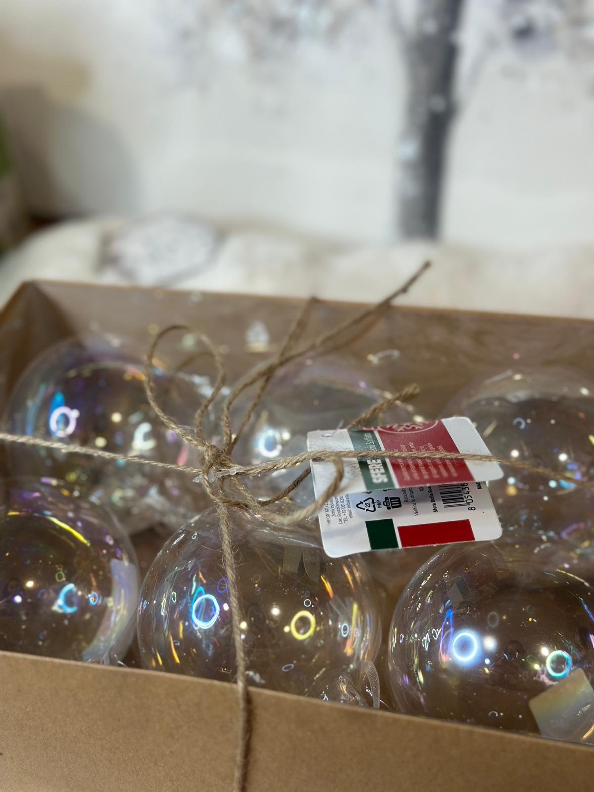 Box palline in vetro soffiato