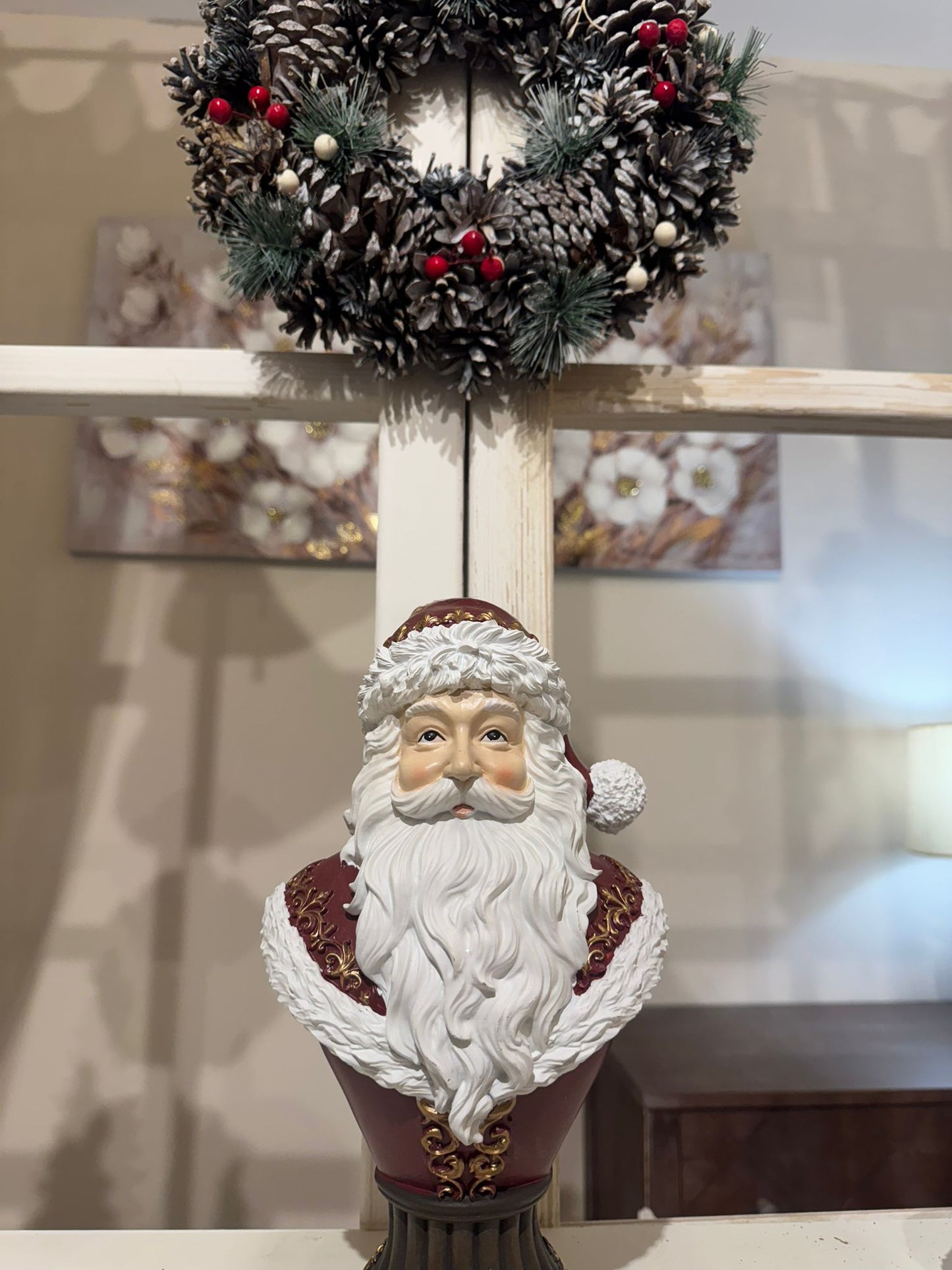 Decoro testa di Babbo Natale