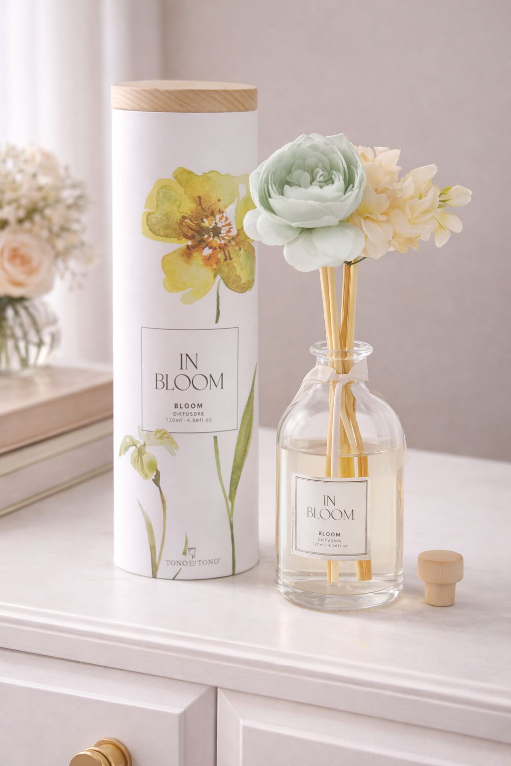 Diffusore- profumatore con fiori | Tono su tono