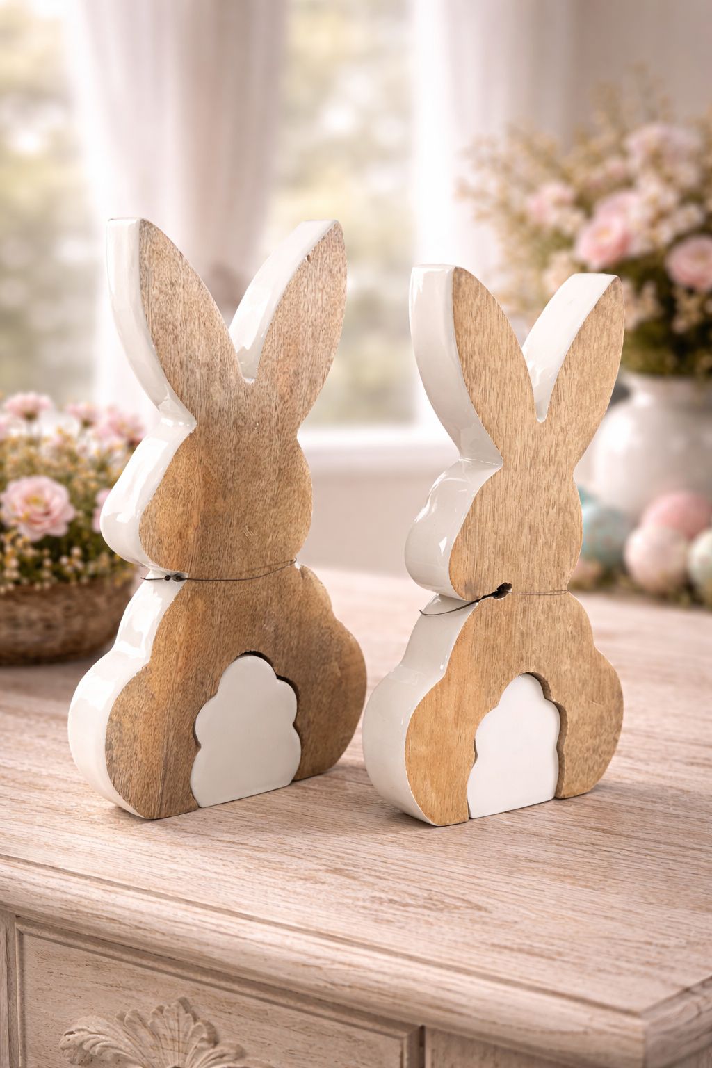 Decoro coniglio in legno | Blanc Mariclò