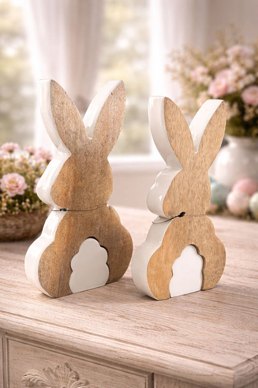 Decoro coniglio in legno | Blanc Mariclò