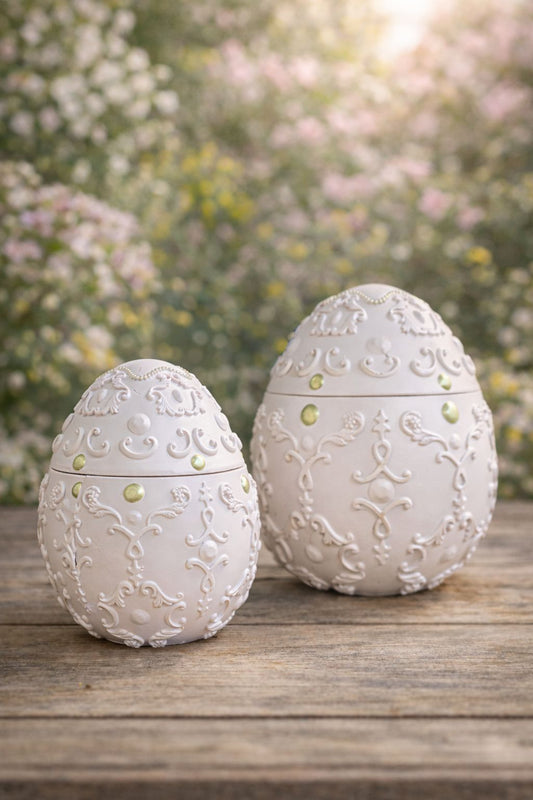 Contenitore a forma di Uovo di Pasqua rosa o verde | Plathea