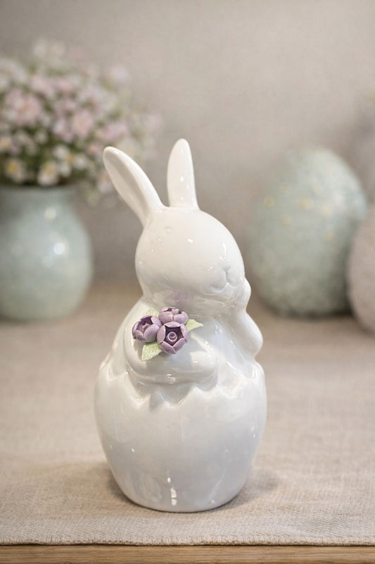 Coniglio con tulipani lilla|L'Arte di Nacchi