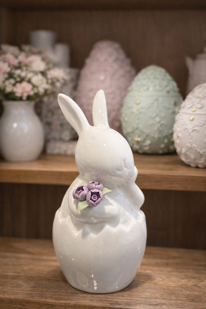 Coniglio con tulipani lilla|L'Arte di Nacchi