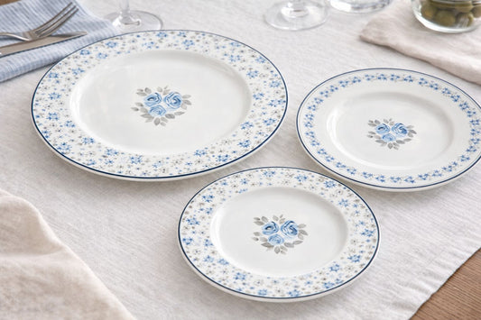 Set 18 Piatti con fiori blu | Arte di Nacchi