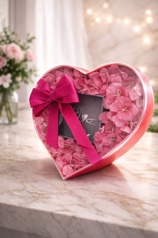 Box cuore con bracciale per la Mamma