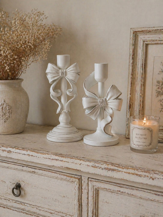 Candelabro con fiocco | Arte di nacchi