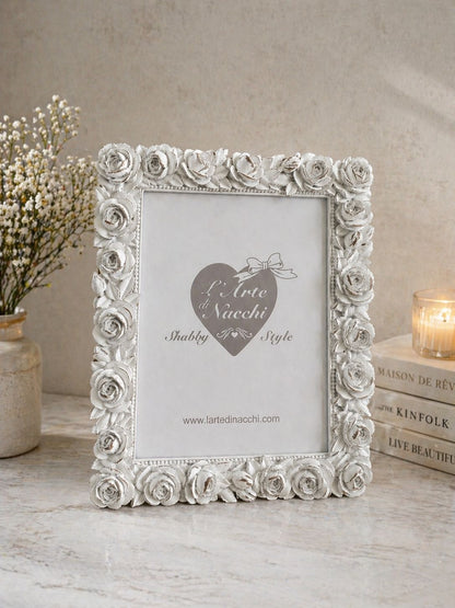 Portafoto cornice 24*19  shabby con rose | Arte di nacchi