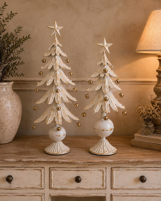 Albero di Natale in latta con campanelle| Arte di Nacchi
