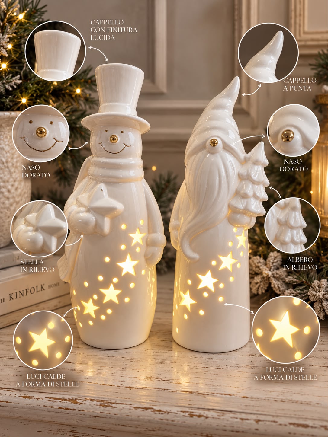 Decoro Natlizio con led