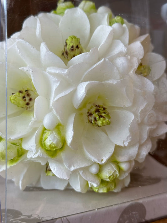 Candela -fiore decorato