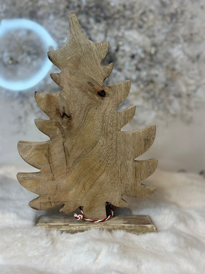 albero in legno- decoro di natale