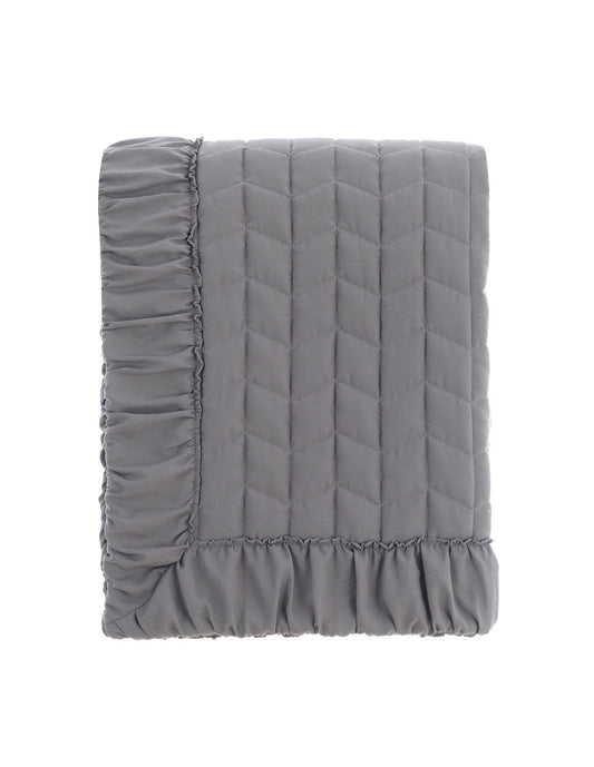 Trapunta singola grigia 180x260h