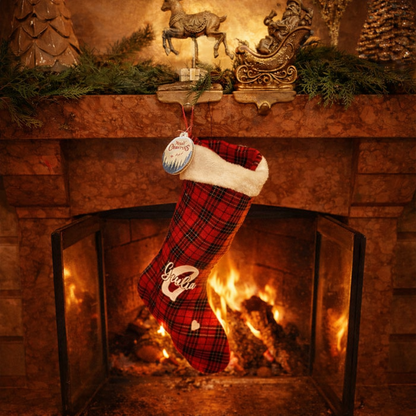 Calza Natalizia Personalizzata in Tartan Scozzese | La Scintilla Home