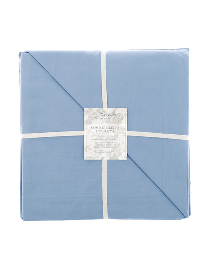 Completo letto sinngolo celeste