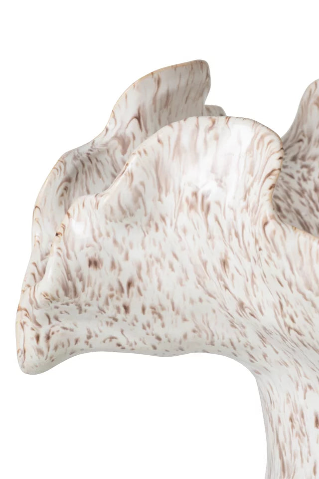 Vaso decorato beige chiaro