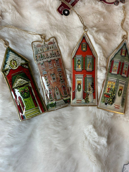 CASETTA IN LATTA-decoro di Natale